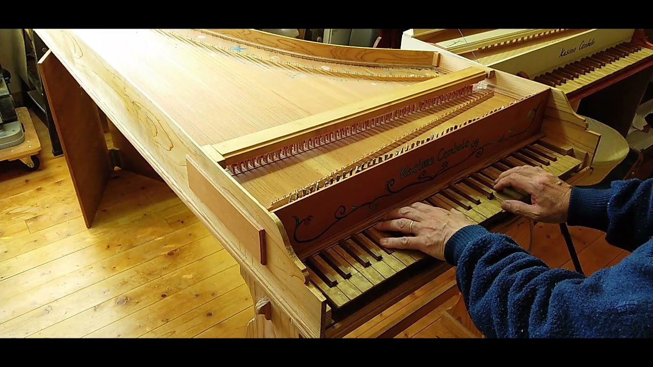 Henry Purcell Ground in c playing on selfbuild harpsichord by