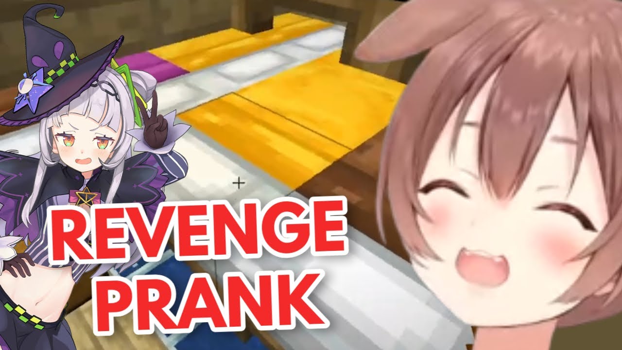 Korone Laughing So Hard with Shion's Bed Revenge Prank