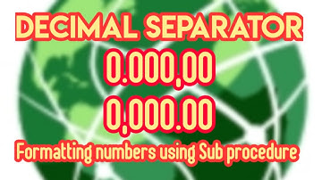 Decimal Separator | Excel VBA