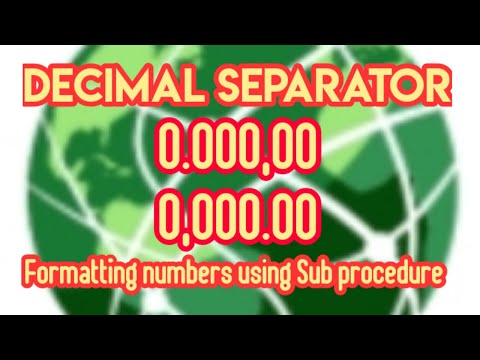 Decimal Separator | Excel VBA