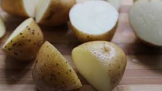 سلق البطاطا في المايكرويف بلا ماء  Boiling potato in the microwave