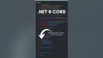 How to Enable CORS In dotnet Core API #shorts