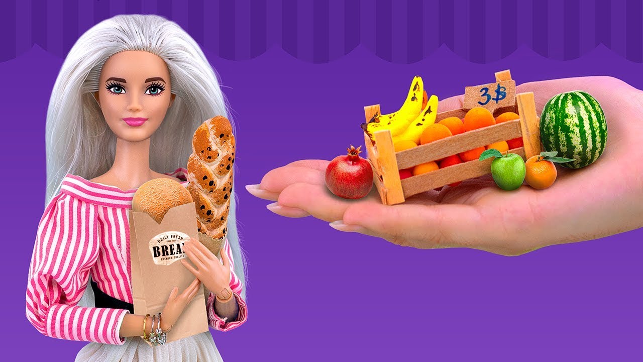 18 Makanan Dan Kerajinan  Miniatur Barbie  Kreasi Sendiri 