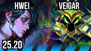 HWEI vs VEIGAR (MID) | Godlike | EUW Master | 25.20