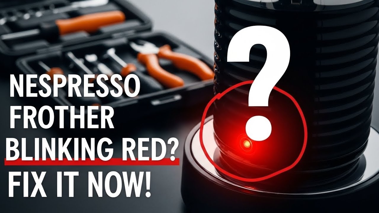 Nespresso Milk Frother Blinking Red Light Fix This in 30 Seconds Before Throwing it Away