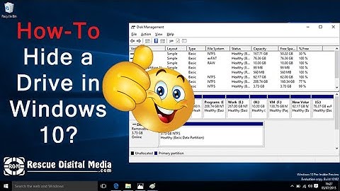 How to Hide a Drive in Windows 10? | How-To Tutorial | Rescue Digital Media
