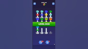 Nut Sort Level 2435 - Color Puzzle Game by Kiwi Fun #games #puzzle #NutSort #NutSortSolution