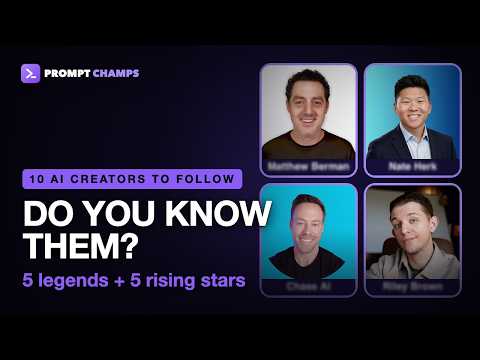 10 AI Creators to Follow in 2026 video thumbnail