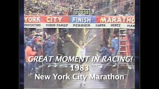 GREAT MOMENT IN RACING - 1983 NYC Marathon - The Win Comes Down to the Final Yards!