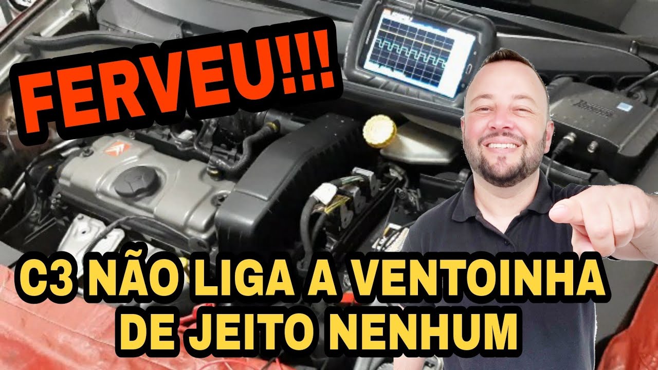 Citroen C3 Fervendo , Como Testar a Ventoinha Eletrônica