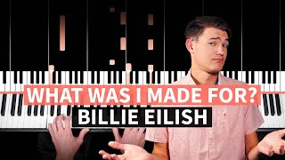 What Was I Made For?, from Barbie - Billie Eilish - EASY PIANO TUTORIAL (accompaniment with chords)