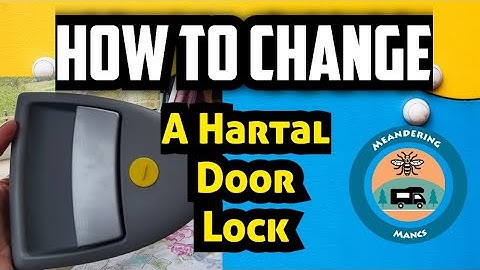 HOW TO CHANGE -Hartal Door Handle/Lock - Swift, Bailey, Autotrail - Motorhome/Caravan #howto