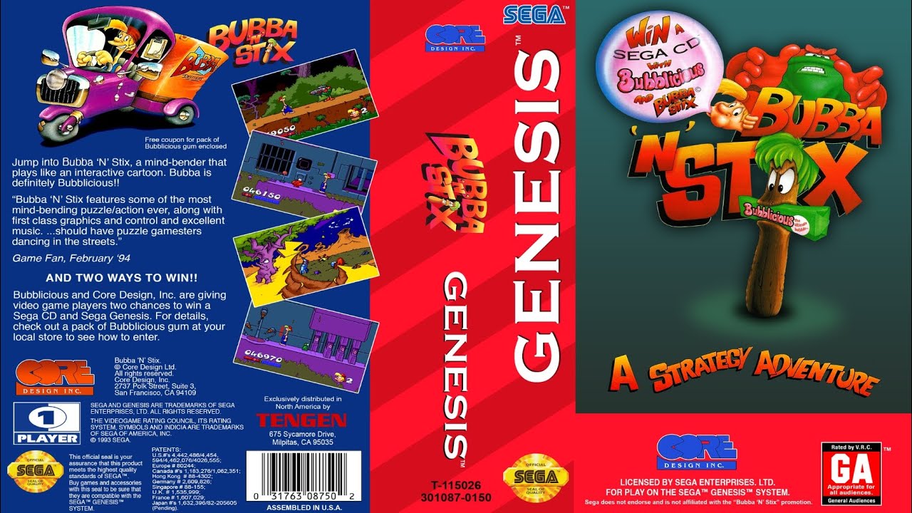 [Alien Forest] Bubba 'N' Stix (SEGA Mega Drive/Genesis Music) 🎶