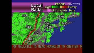 EAS Severe Thunderstorm Warning New York City NOAA Weather Radio KWO35 +WeatherSTAR4000