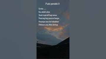 Puisi Pendek Part 9