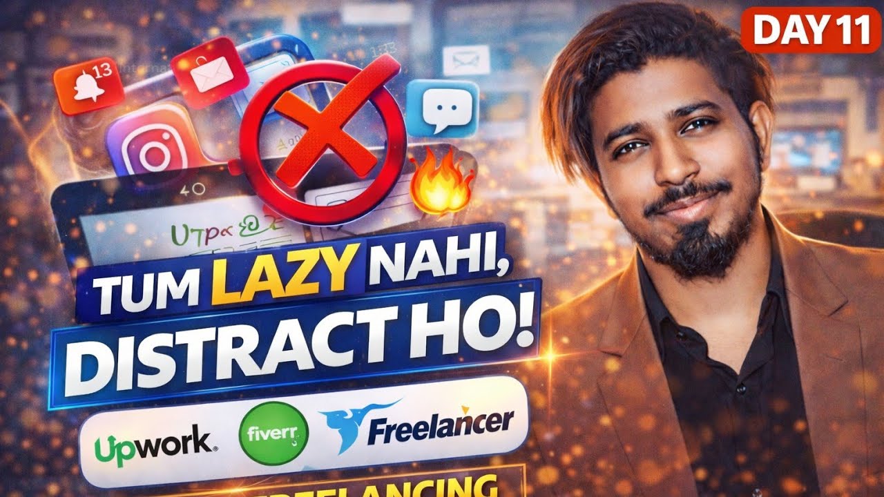 Tum Lazy Nahi Ho, Bas Distracted Ho! | Day 11 | Start Freelancing