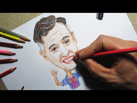 CARICATURA DESENHANDO PHILIPPE COUTINHO