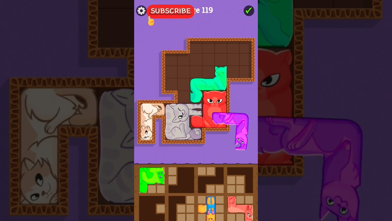 Puzzle Cats Level {{134}} | Can You Solve It? 🐱🧩 