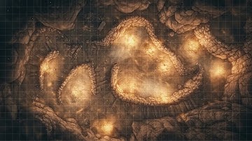 D&D | Dune Vaults Part 4 Grid | Animated Battle Maps