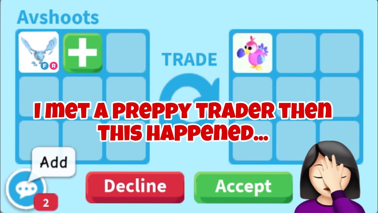 I met a Preppy trader in adopt me, what happened next is shocking 😱🥺💔
