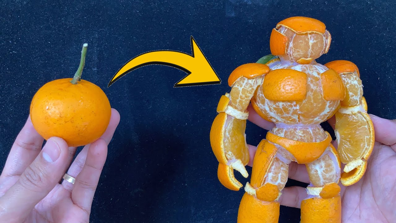 Homemade Armored Orange Man Using Orange 🍊🧡🙏