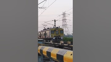 Furious Vintage EMU in the crossing 🚸🛤️🚉||| #train #raillines #trendingshorts #viral #railtrack