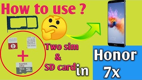 How to use Dual sim plus SD card in Honor 7x simultaneously | Blogsanjeev Technical | Hindi / Urdu |