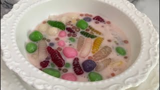 Cara Buat Dessert Thai Krong Krang / Bubur Siput Locong