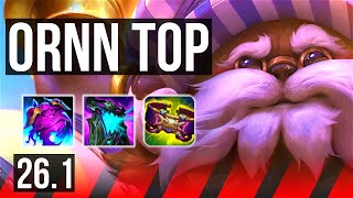 ORNN vs CHO'GATH (TOP) | Good KDA: 12/1/13, 41K damage | EUW Master | 26.1