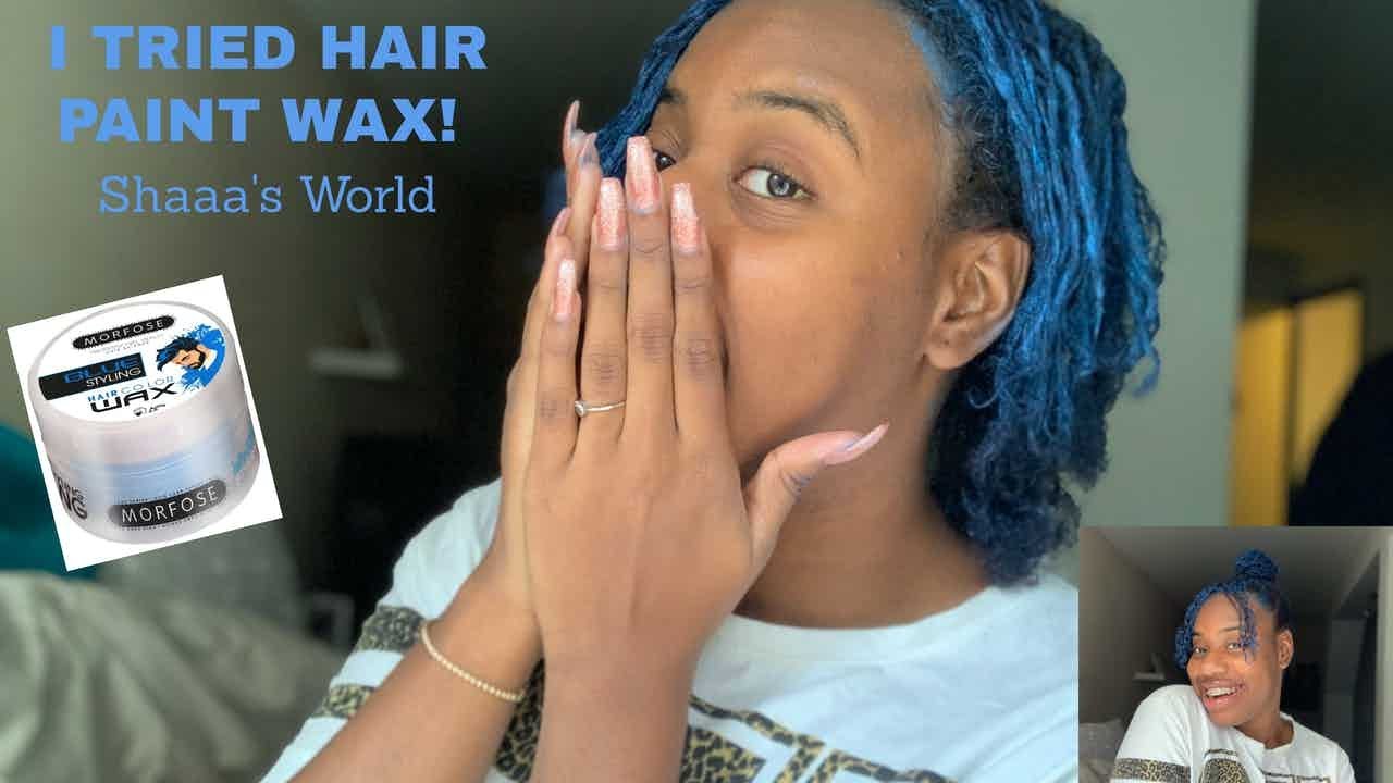 I PUT HAIR COLOR WAX IN MY HAIR YouTube