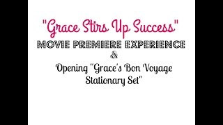 Grace Stirs Up Success Movie Event Grace s Bon Voyage Stationary Set Review