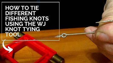 Fishing knots how-to using the WJ Fishing Knot machine