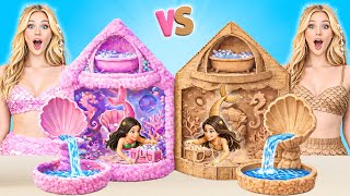 We Build Amazing Doll House | Fluffy VS Cardboard Mermaid by PiPi Pop