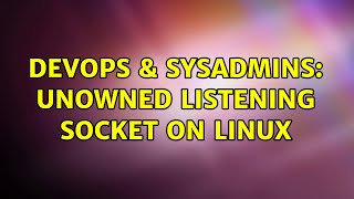 Celebrity DevOps & SysAdmins: unowned listening socket on linux Profile