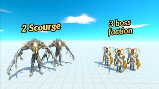 2 scourge vs 3 boss faction animal revolt battle simulator