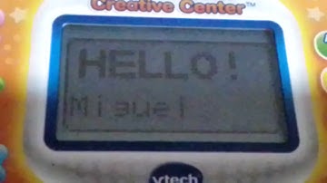 VTech Write & Learn Creative Center startup and shutdown