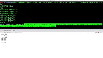 Netcat Webserver Tutorial 2 Serving File and Command Output