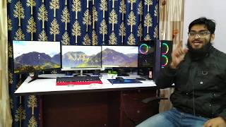 How to setup 3 monitor very easy | How to use Nvidia Surround in control pannel #greenpolygames
