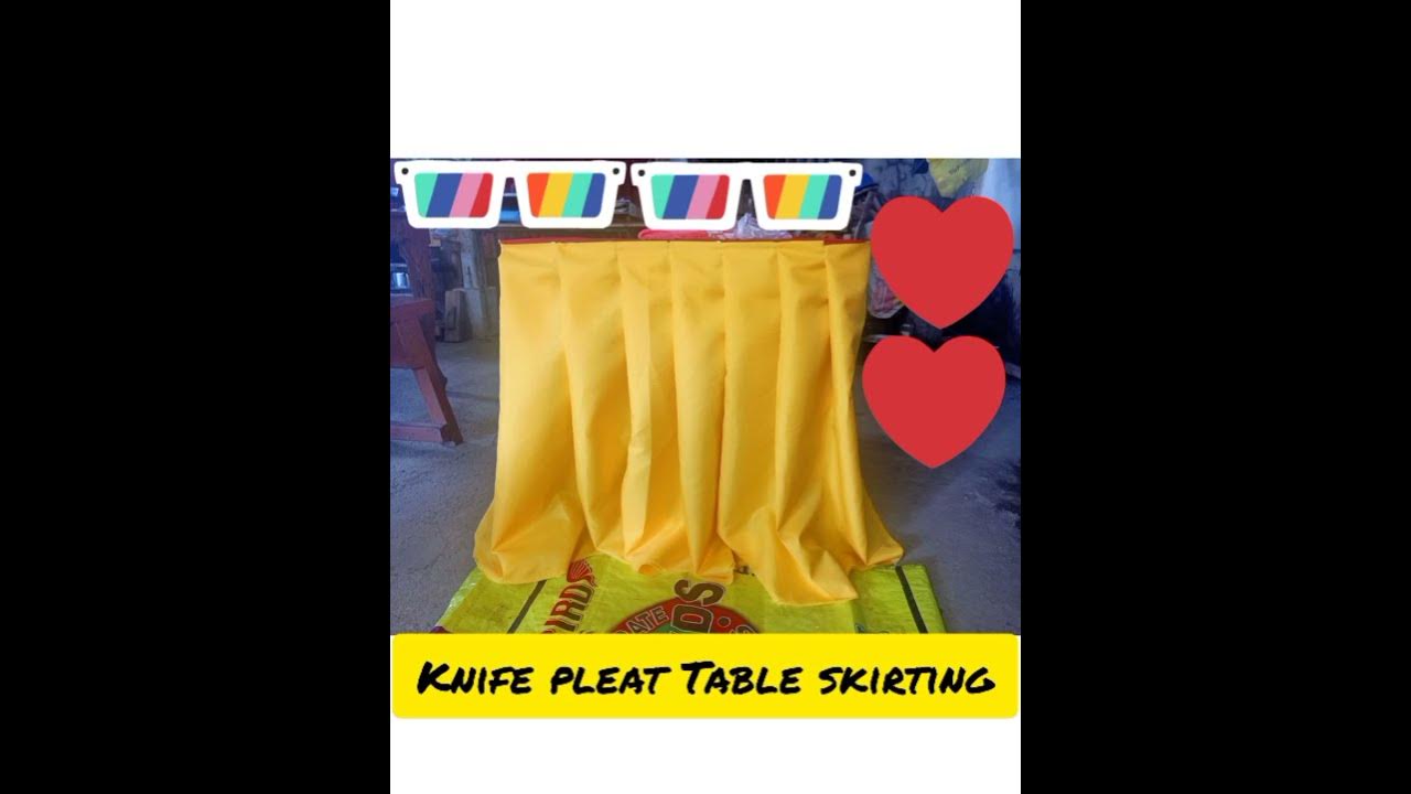 TABLE SKIRTING FOR BEGINNERS YouTube