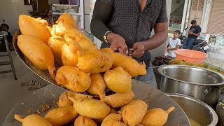 Raju Famous Mirchi Potato Masala Big Pakoda | Indian Street Food