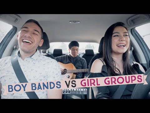 BOY BANDS vs GIRL GROUPS Mashup! | Jessica Zraly, Stephen Scaccia, Randy C (Carpool Cover)