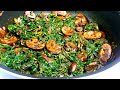 Mushroom Onion & Spinach Saute