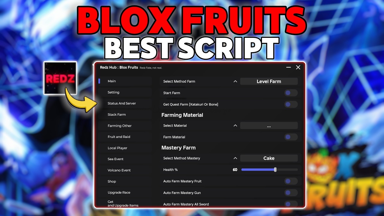 BlueX Hub Roblox script showcase
