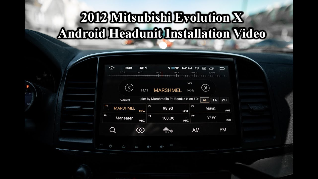 Phoenix Android Radio 10" Installation Video 2012 Mitsubishi Evolution ...