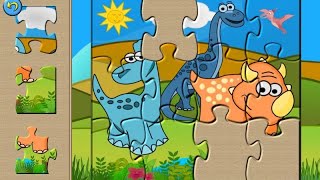 Dino Puzzle Games for Kids "Puzzle Brain Games" Android Gameplay Video screenshot 1