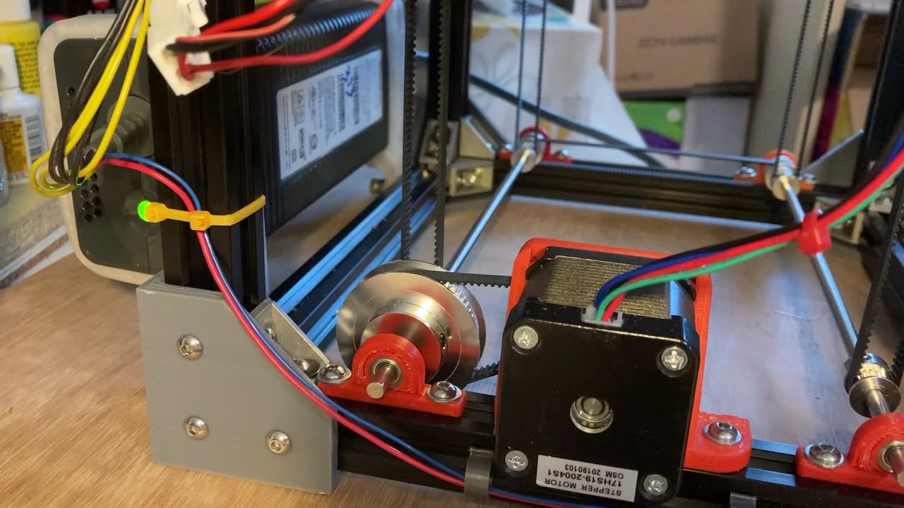 Core xy mini printer, Z axis belt drive, no lead screw. YouTube