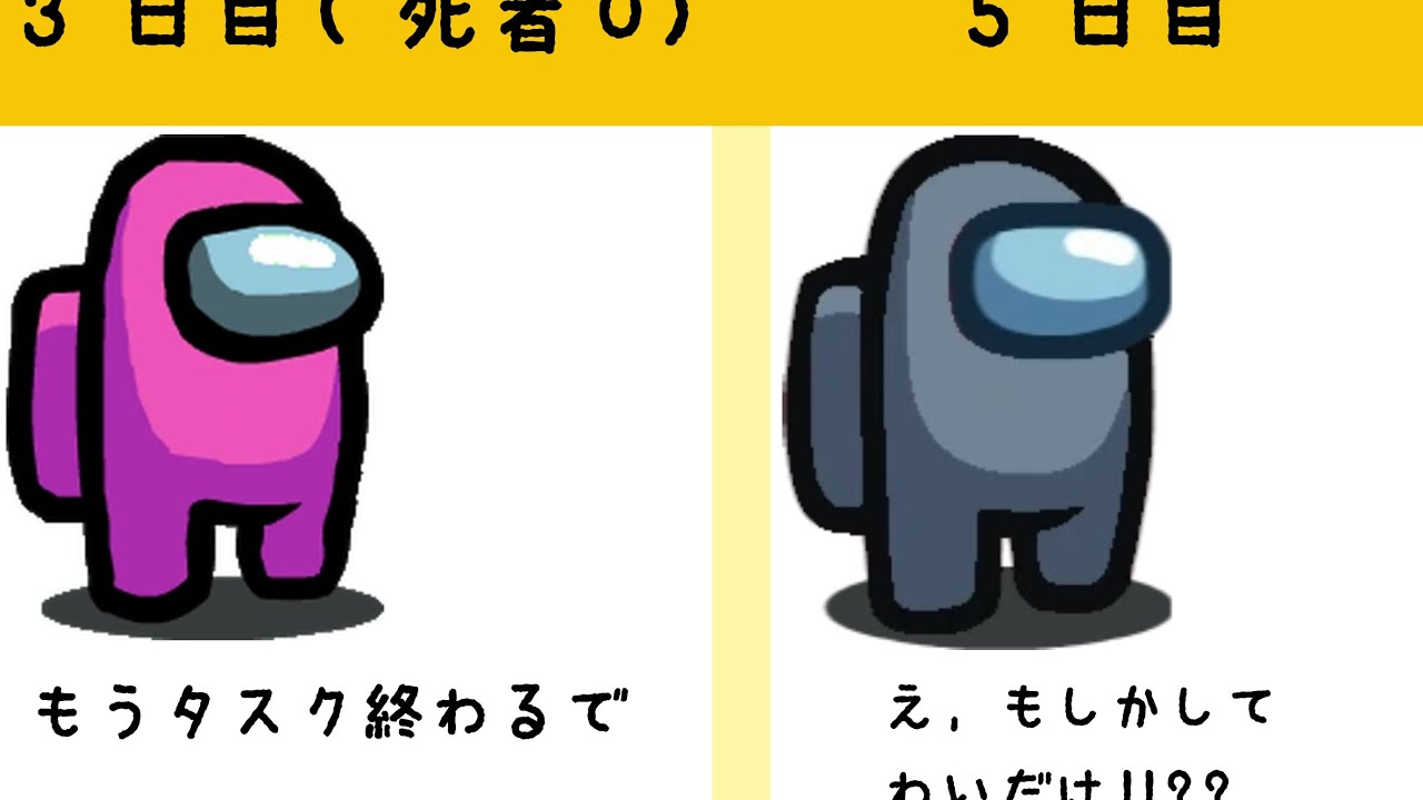 【平和】4日目まで死者が出なかったwww#AmongUs