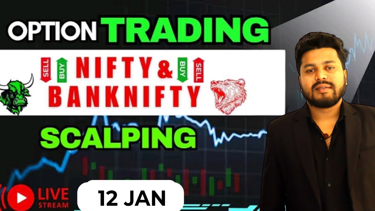 🔴 12 Jan LIVE Options Trading Today Nifty 50, Bank Nifty & SENSEX | Intraday Scalping 