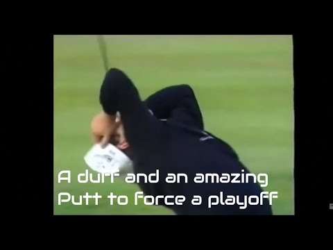 This is why we love golf - 1995 THE OPEN - rocca duffs his chip then does this.