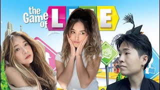 Valkyrae plays The Game of Life with friends